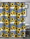 Breebe Sunflower Bath Shower Curtain - 72x72