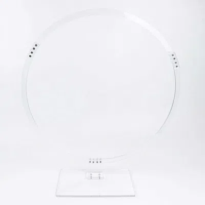 Breebe Table Wedding Arch Hoop Stand Acrylic Round Clear - Wreath Tabletop Centerpiece For Weddings 26"