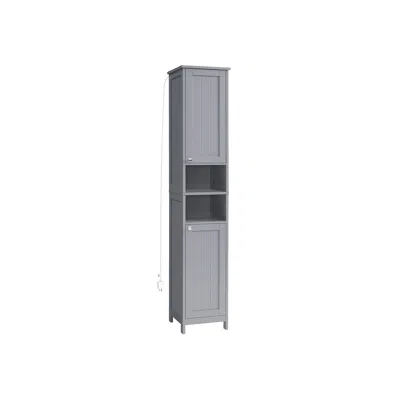 Breebe Tall Bathroom Cabinet With Lights