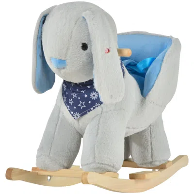 Breebe Toddler Bunny Ride-on Rocker Toy In Gray
