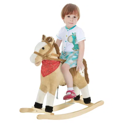 Breebe Toddler Rocking Horse With Fun Sound Effects In Multi