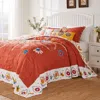Breebe Topanga Bedspread Set In Orange
