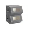 Breebe Transparent Windows Storage Bins