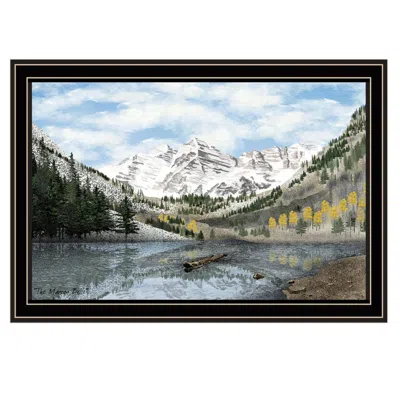 Breebe Trendy Decor 4u The Maroon Bells Black Wall Art By Billy Jacobs In Multi