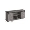 Breebe Tv Stand For Tvs Up To 65 Inches, Farmhouse Entertainment Center With Sliding Barn Doors, Tv Console