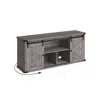 Breebe 23.9" High Tv Stand For Tvs Up To 75 Inches Misty Gray