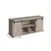 Breebe Tv Stand For Tvs Up To 65 Inches, Farmhouse Entertainment Center With Sliding Barn Doors, Tv Console