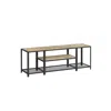 Breebe Tv Stand For Tvs Up To 75'' Turquoise Brown And Black