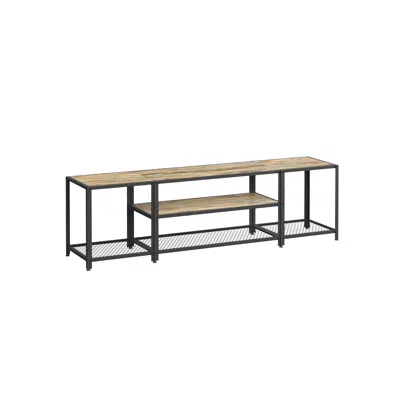 Breebe Tv Stand For Tvs Up To 75'' Turquoise Brown And Black