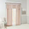 Breebe Twist Tab Lined Window Curtain Panel Blush 50x120' In Pink