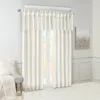 Breebe Twist Tab Lined Window Curtain Panel Pair White 2-pk 50x84' In White