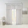 Breebe Twist Tab Lined Window Curtain Panel Silver 50x84' In White