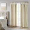 Breebe Twist Tab Total Blackout Window Curtain Panel Champagne 50x84' Blackout In Gold