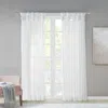 Breebe Twist Tab Voile Sheer Window Pair In White