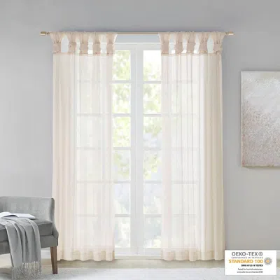 BREEBE TWISTED TAB VOILE SHEER WINDOW PAIR