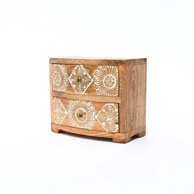 Breebe Two-drawer Chest Mango Wood Storage & Decor In Brown