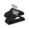 Breebe Velvet Hangers 60 Pack, Non-slip Clothes Hangers - Ink Black In Black