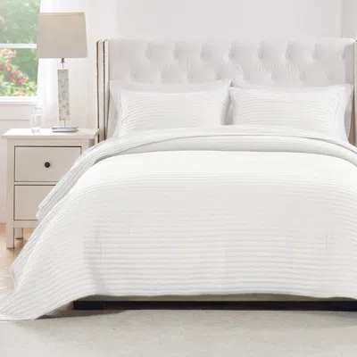 Breebe Vineyard Pure White Quilt Set 3-piece King/cal King