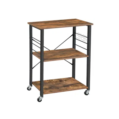 Breebe Vintage Kitchen Shelf In Brown