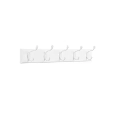 Breebe Wall-mounted Coat Rack, Hook Rack, 5 Double Metal Hooks, For Coats, Bags, Keys, In The Entryway, Bed In Blue