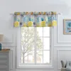 Breebe Watercolor Dream Gray Window Valance In Multi