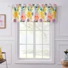 Breebe Watercolor Dream White Window Valance In Multi