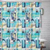 Breebe Wave Rider Bath Shower Curtain - 72x72 In Multi