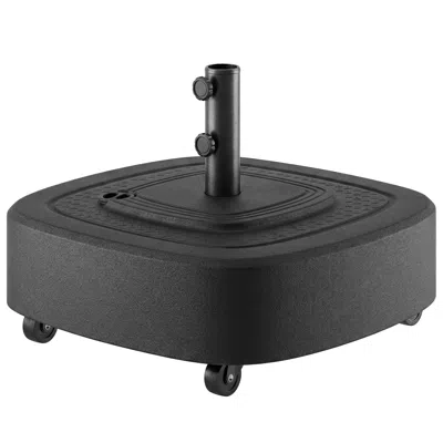 Breebe Wheeled Patio Umbrella Base For 1.5-1.9" Poles In Black