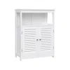 Breebe White Free Standing Bathroom Cabinet With Shelf