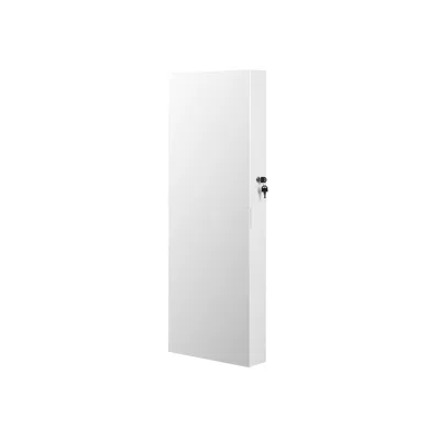 Breebe White Wall-mounted Jewelry Armoire With Mirror