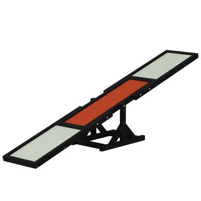 Breebe Wooden Dog Agility Seesaw For Training And Exercise In Black