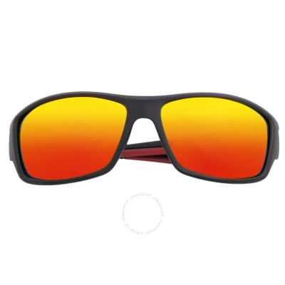 Breed Aquarius Mirror Coating Wrap Men's Sunglasses Bsg060rd In Multi-color