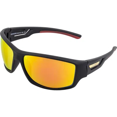 Breed Men's Aquarius 40x64mm Polarized Sunglasses In Black/red-yellow