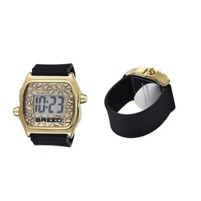 Breed Austin Lcd Silicone Ring Watch In Black