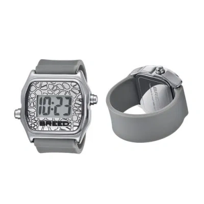 Breed Austin Lcd Silicone Ring Watch In Gray