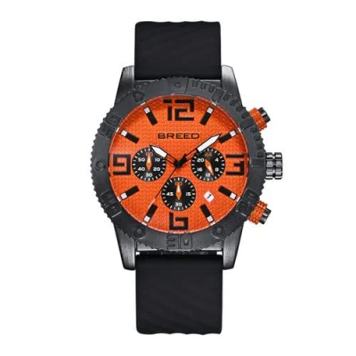 Breed Double Agent Chronograph Watch With Date In Black