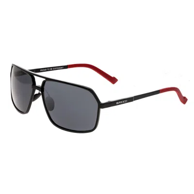 Breed Fornax Aluminium Polarized Sunglasses In Black