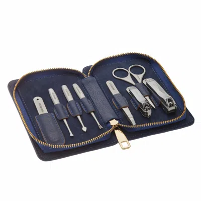 Breed Katana 8-piece Stainless-steel Grooming Kit - Blue