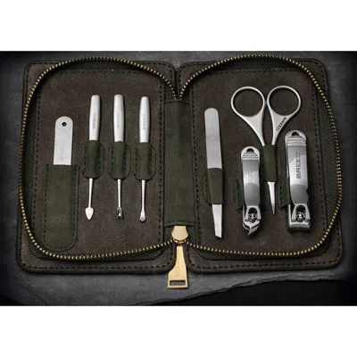 Breed Katana 8 Piece Surgical Steel Groom Kit In Green