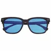 Breed Men's Black / Blue Linux Polarized Tr90 Square Sunglasses - Black, Blue