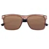 Breed Men's Black / Brown Pictor Polarized Tr90 Square Sunglasses - Black, Brown