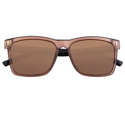 Breed Men's Black / Brown Pictor Polarized Tr90 Square Sunglasses - Black, Brown In Multi