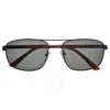 Breed Men's Black Rectangular Sunglasses Bsg067c1 In Black