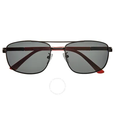 Breed Men's Black Rectangular Sunglasses Bsg067c1