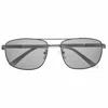 Breed Men's Black / Silver Gotham Polarized Stainless-steel Aviator Sunglasses - Black, Silver