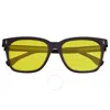 Breed Men's Black Square Sunglasses Bsg066c8 In Yellow