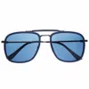 Breed Men's Flyer Polarized Tr90 Aviator Sunglasses - Blue, Navy