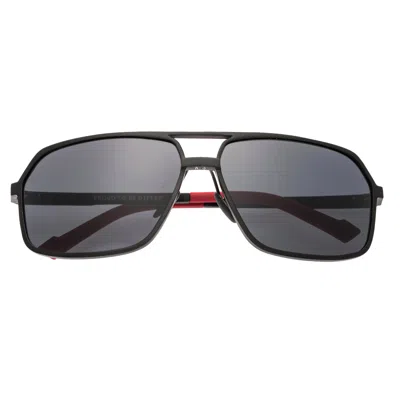 Breed Men's Fornax Polarized Aluminum Aviator Sunglasses - Black