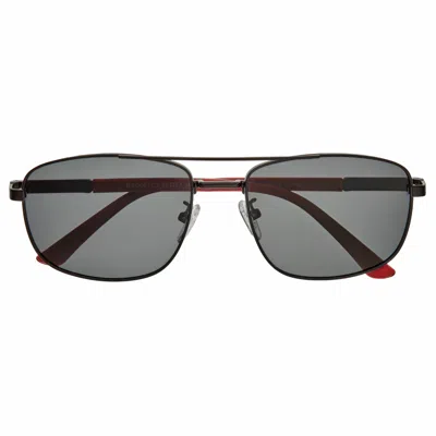 Breed Men's Gotham Polarized Stainless-steel Aviator Sunglasses - Black