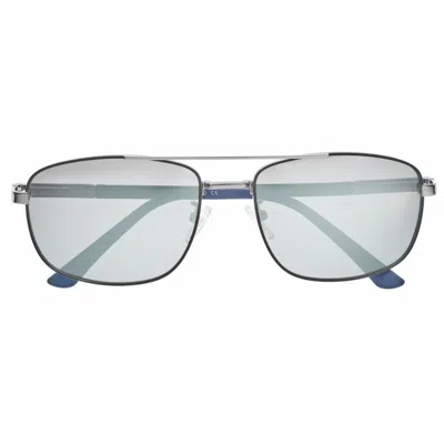 Breed Men's Grey / Silver Gotham Polarized Stainless-steel Aviator Sunglasses - Gunmetal, Silver